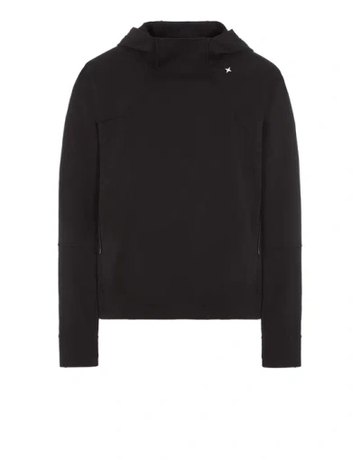 Stone Island Sweatshirt Black Cotton, Elastane