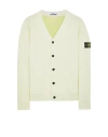 Stone Island Sweatshirt Blanc Coton, Polyamide In Blanc