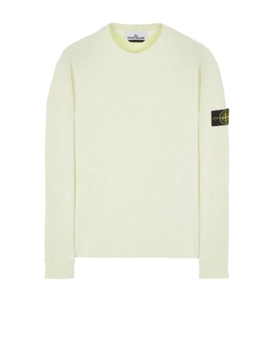 STONE ISLAND STONE ISLAND SWEATSHIRT BLANC COTON, POLYAMIDE