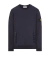 Stone Island Sweatshirt Blue Cotton In Blue