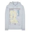Stone Island Sweatshirt Blue Cotton In Blue