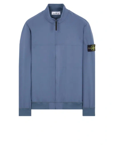 Stone Island Sweatshirt Bleu Polyamide, Élasthanne In Blue