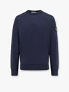 Stone Island Light Rws Pure Wool Sweater In Blue