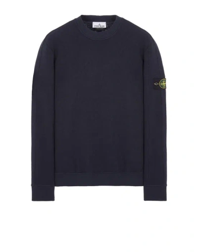 STONE ISLAND STONE ISLAND SWEATSHIRT BLUE COTTON