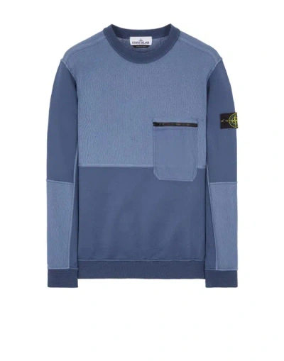 Stone Island Sweatshirt Blue Cotton