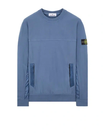 Stone Island Sweatshirt Blue Cotton