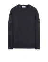 Stone Island Cotton Sweatshirt In Bleu