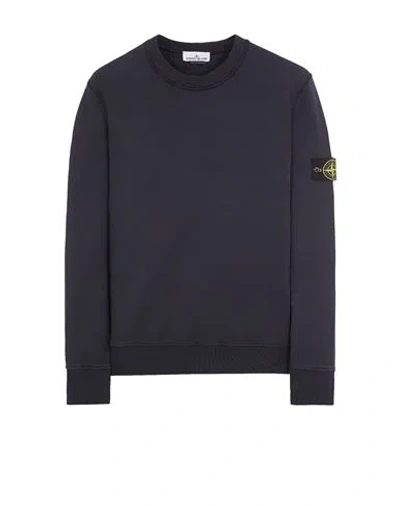 STONE ISLAND STONE ISLAND SWEATSHIRT BLEU COTON