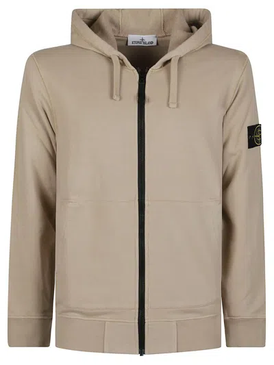 Stone Island Sweatshirt In Brown