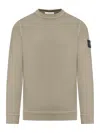 Stone Island Compass-badge Sweatshirt In Brown