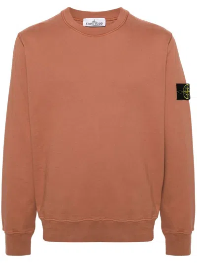 Stone Island Sweatshirt Clothing In Brown