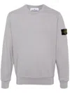 Stone Island Light Sweatshirt With Logo Badge In Grey