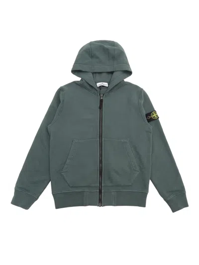 Stone Island Kids' Sweatshirt In Green