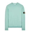 Stone Island Logo Patch Crewneck Sweatshirt In Green