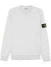 Stone Island Compass-badge Jersey-knit Jumper In White