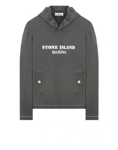 Stone Island Sweatshirt Gris Coton