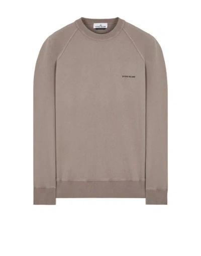 Stone Island Sweatshirt Grey Cotton In Gray