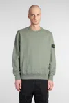 Stone Island Crew Neck Sweater Long Sleeves In Green