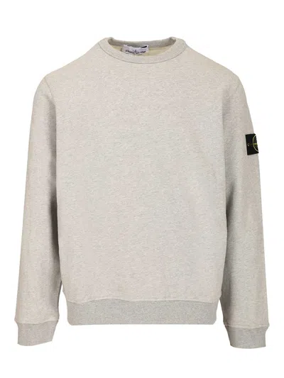 Stone Island Sweatshirt In Organic Cotton Sweatshirts Grey In Gray
