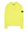 Stone Island Compass-patch Pullover Hoodie In Yellow