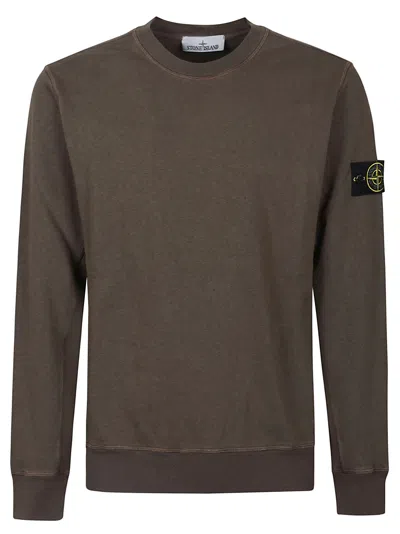 Stone Island Sweatshirt In Military Green