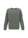 Stone Island Compass-badge Cotton Sweatshirt In Green
