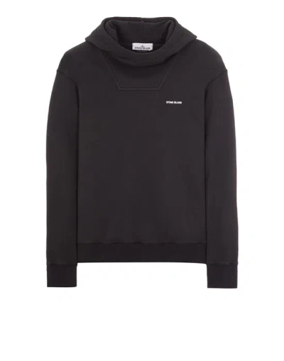 Stone Island Sweatshirt Black Cotton In Noir