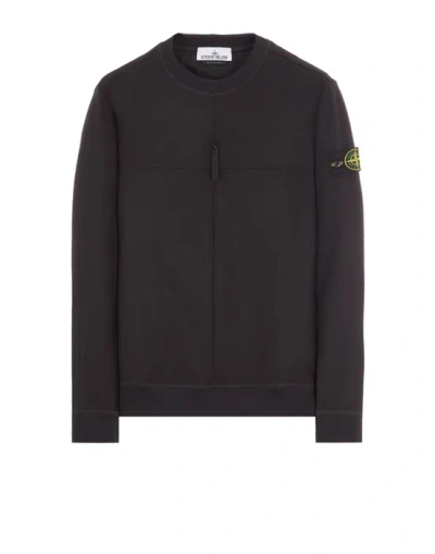 Stone Island Sweatshirt Noir Polyamide, Élasthanne In Black
