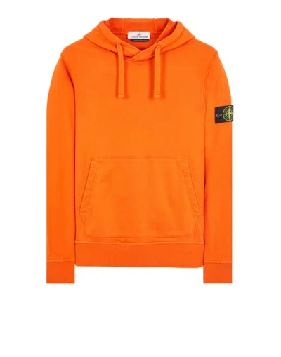 Stone Island Sweatshirt Orange Cotton