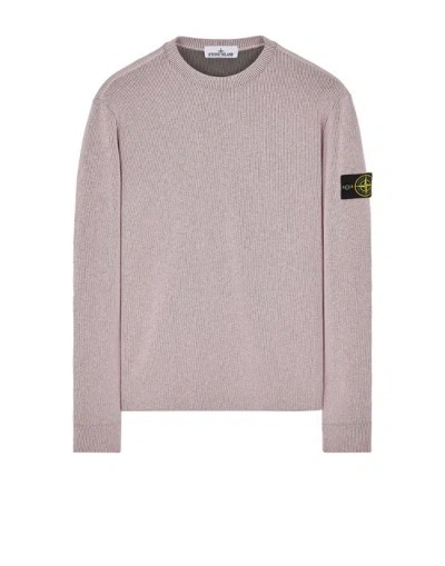 Stone Island Sweatshirt Rose Coton, Polyamide In Pink