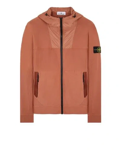 Stone Island Sweatshirt Rouge Coton