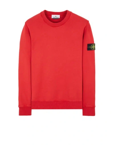 STONE ISLAND STONE ISLAND SWEATSHIRT ROUGE COTON