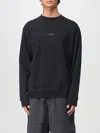 Stone Island Sweatshirt With Industrial Flow Print In Blue