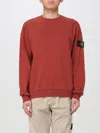 Stone Island Compass-badge Sweater In Kupferrot