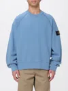 Stone Island Raglan Sleeve Patch Sweater In Blue