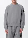 Stone Island Logo Sweater In Gray