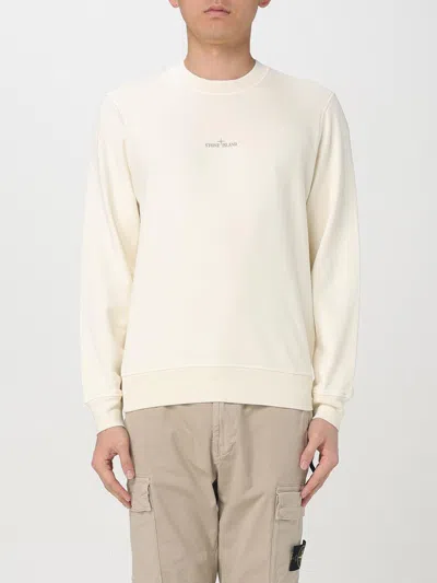 STONE ISLAND SWEATSHIRT STONE ISLAND MEN COLOR IVORY,424665044