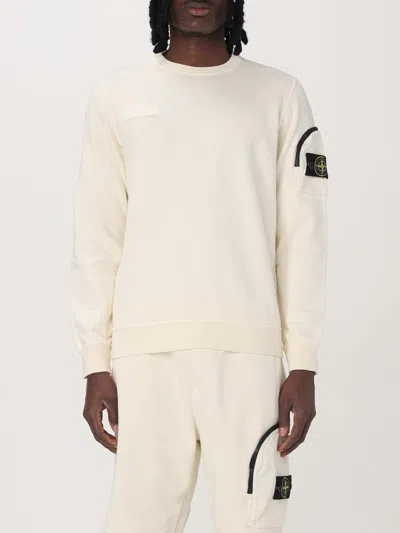 STONE ISLAND SWEATSHIRT STONE ISLAND MEN COLOR IVORY,424666044