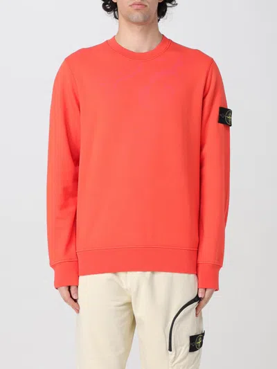 STONE ISLAND SWEATSHIRT STONE ISLAND MEN COLOR LOBSTER,424656026