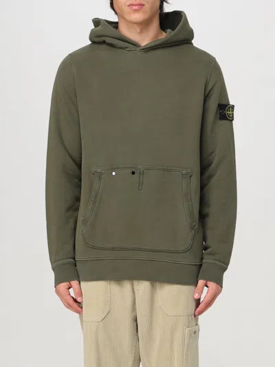 Stone Island Sweatshirt  Men Color Moss Green In Moosgrün