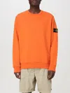 Stone Island Men's Sunset Orange Wool Jumper Sweater In 橙色