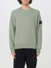 Stone Island Crew Neck Sweater Long Sleeves In Sage