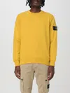 Stone Island Compass-badge Cotton Jumper In Gelb