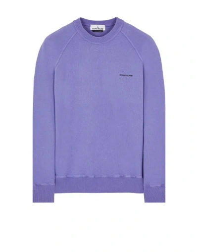 Stone Island Sweatshirt Purple Cotton
