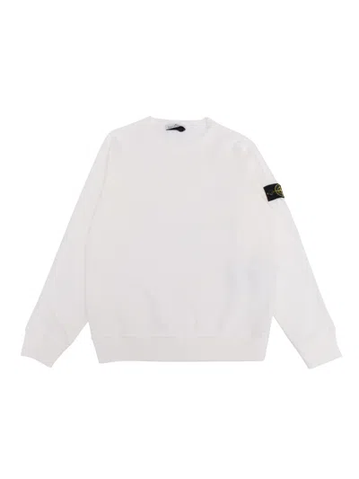 Stone Island Kids' Sweatshirt In White