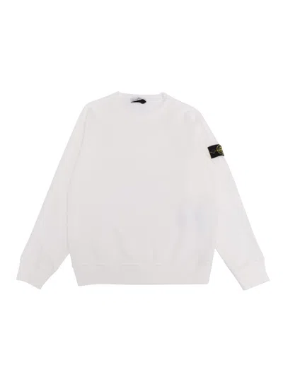 Stone Island Kids' Sweatshirt In White