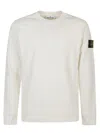 Stone Island Ribbed Knit Sweater With Crew Neckline And Logo Patch In Multi