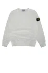 Stone Island Logo-patch Sweatshirt In White