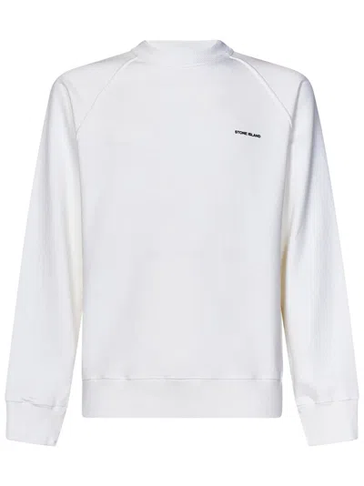 Stone Island Sweatshirt In White
