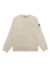 Stone Island Neutral Compass-patch Cotton Sweater In White